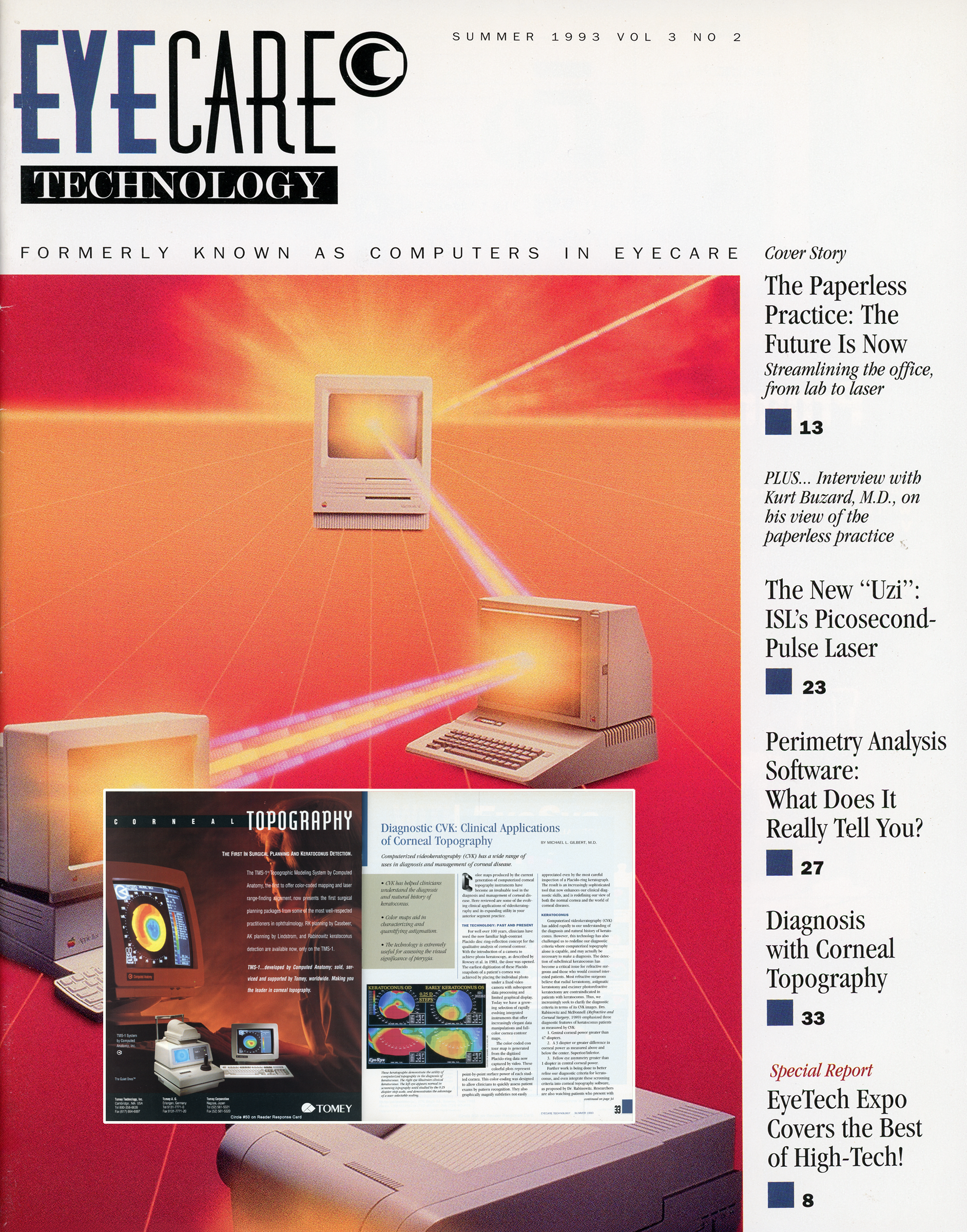 EyeCare Technology Magazine — publication design