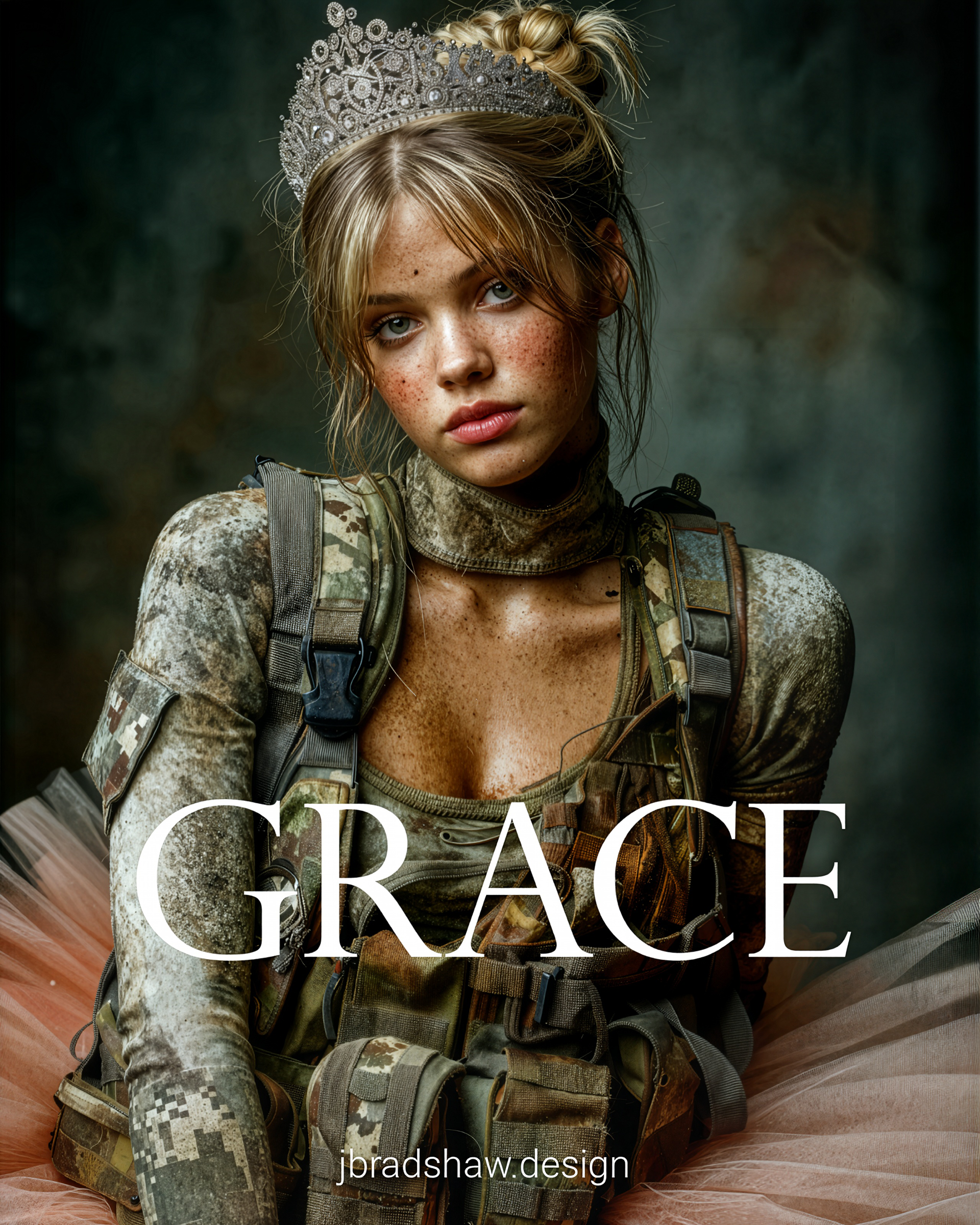 GRACE — AI-generated portrait, concept to execution